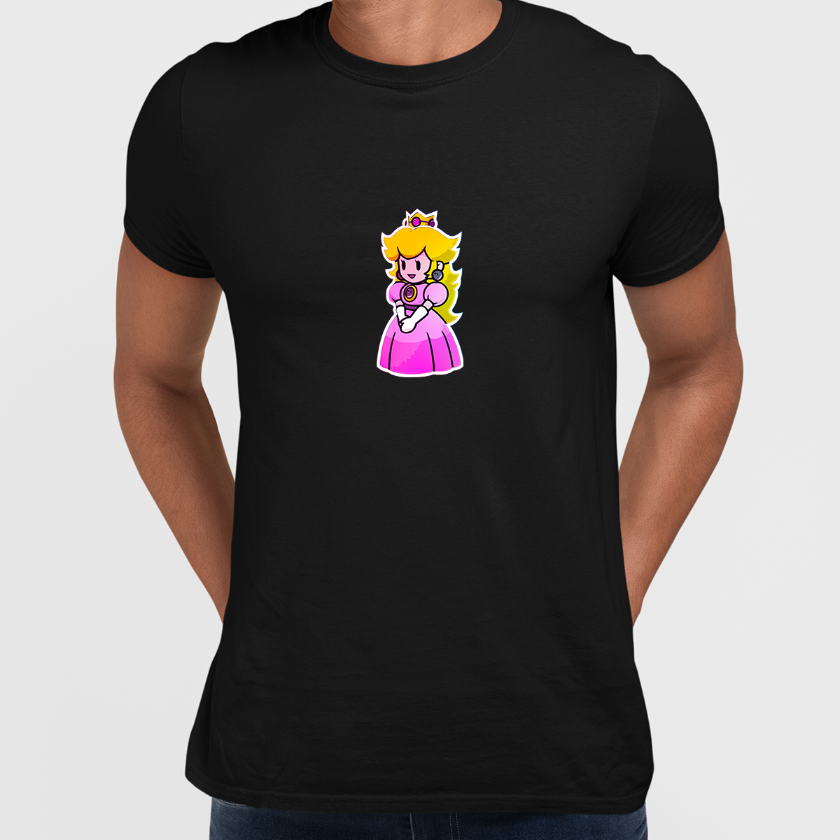 Princess Peach Mushroom Kindom Tees Mario SNES Adult Old Fashion Retro Tees - Kuzi Tees