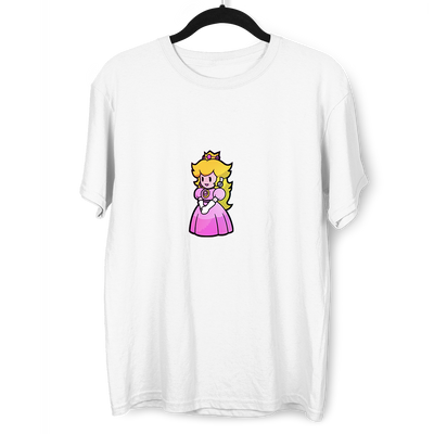 Princess Peach Mushroom Kindom Tees Mario SNES Adult Old Fashion Retro Tees - Kuzi Tees