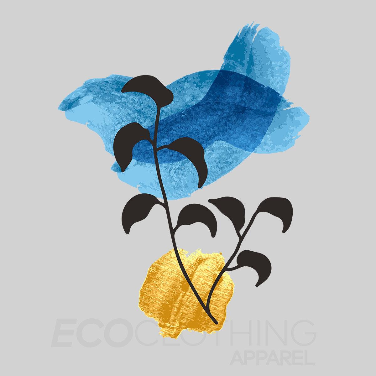 Botanical Flowers Leaves Abstract Novelty Crew Neck Birthday Summer T-shirt for Kids - Kuzi Tees