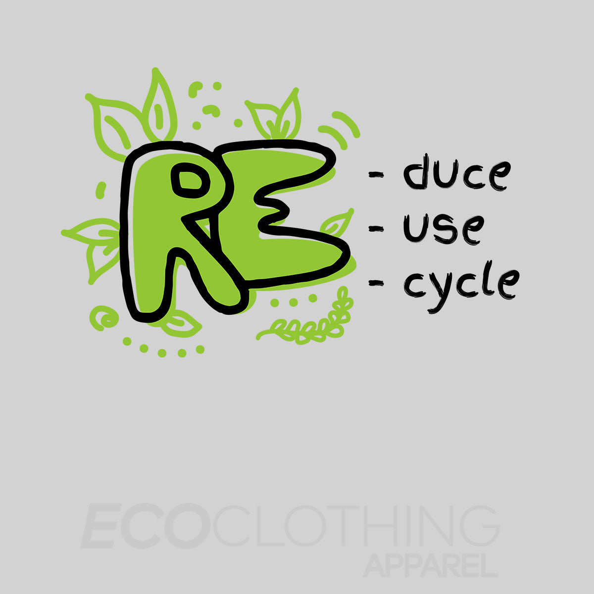 Recycle Mens T-Shirt Symbol Eco Friendly Environmental Earth Gift Present Unisex T-shirt - Kuzi Tees