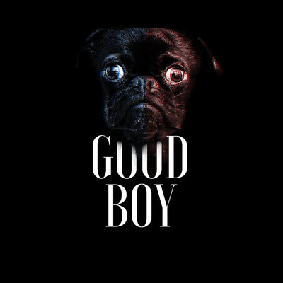 Puppy Love Rules The World -  Halftone Animal Good Boy T-Shirt - Kuzi Tees