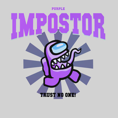 Purple Impostor Among Us Gamer Funny Trust No One Unisex T-Shirt - Kuzi Tees