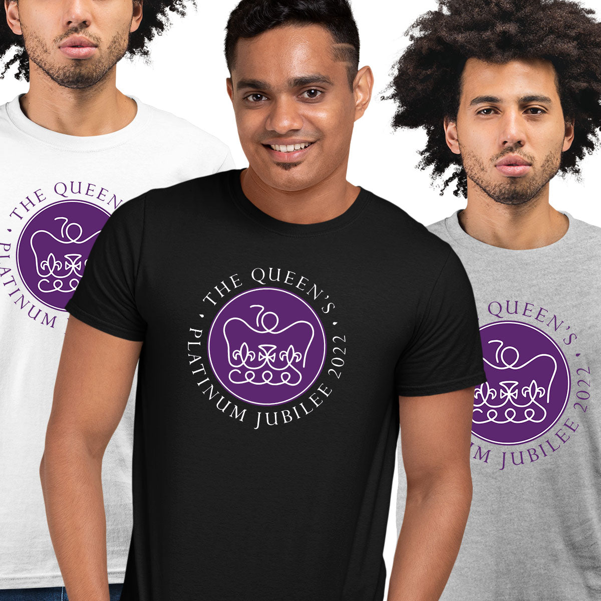 Queen Elizabeth II Platinum Jubilee 2022 Royal Crown T-Shirt - Kuzi Tees