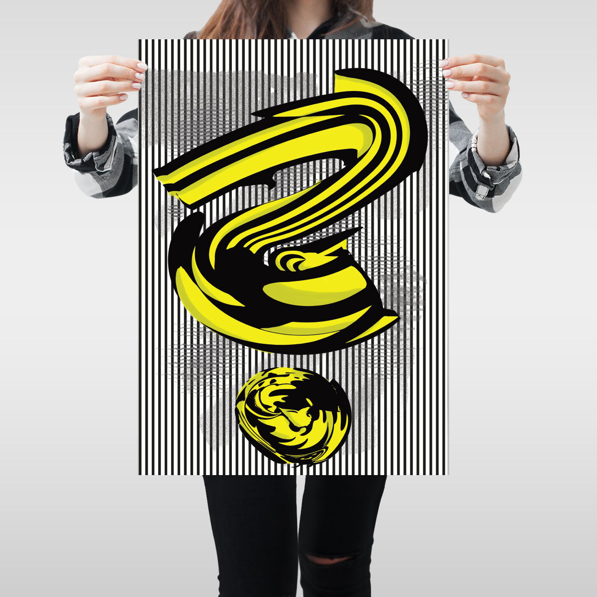 Pop Art Print Original Poster Wall Art Unique Design A2 Roy Lichtenstein Type - Kuzi Tees