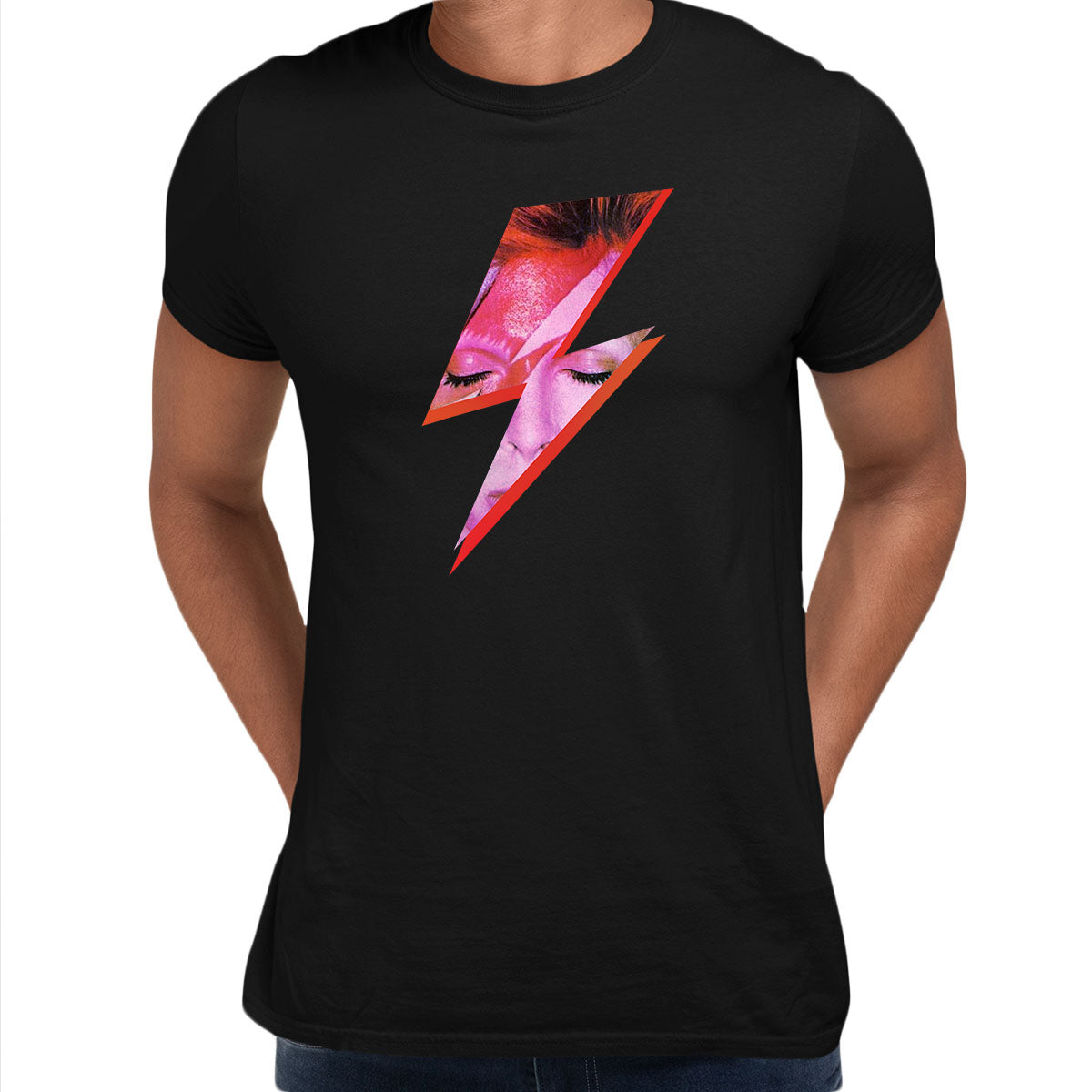 Rebel David Bowie Ziggy Stardust Starman Print Music Rock Gift Men Women Unisex T-shirt - Kuzi Tees