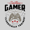 Mens Gaming T-Shirt Old School Gamer Retro Video Game Reckless Player Unisex T-Shirt - Kuzi Tees
