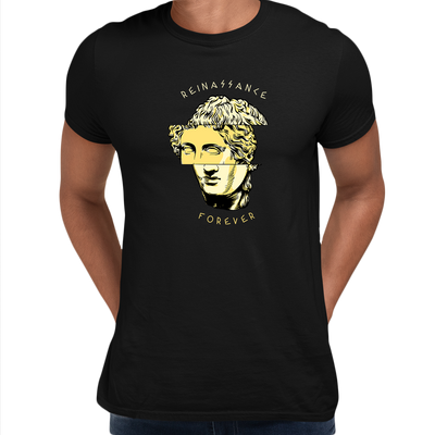 Men's Renaissance Forever Michelangelo Italian Sculptor Antique T-shirt - Kuzi Tees