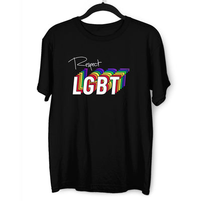 Respect LGBT Community Rainbow Gay Lesbian Festival Straight Bi Pride T-shirt - Kuzi Tees