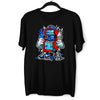 Retro 8-Bit Arcade Cabinet with Ice cream Nostalgia 80's Shirt White Black & Grey Tee - Kuzi Tees