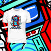 Retro 8-Bit Arcade Cabinet with Ice cream Nostalgia 80's Shirt White Black & Grey Tee - Kuzi Tees