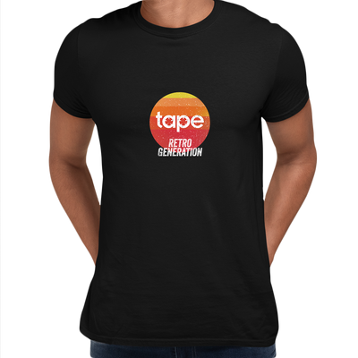 Retro Generation Tape Recorder Black White Grey Unisex T-Shirts OLD SKOOL - Kuzi Tees