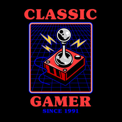 Retro Game 80's Collection Eight Classic Gamer Since 1991 Typography Unisex T-shirt - Kuzi Tees