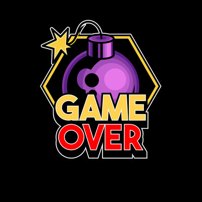 Retro Game 80's Collection Eleven Game Over Typography Unisex T-shirt - Kuzi Tees
