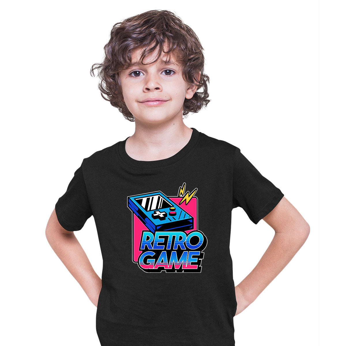 Retro Game 80's Collection Nine Nintendo Typography T-shirt for Kids - Kuzi Tees