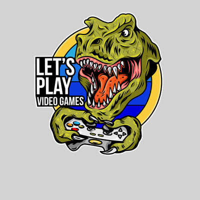 Retro Game 80's Collection One Let's play Games Typography Unisex T-shirt - Kuzi Tees