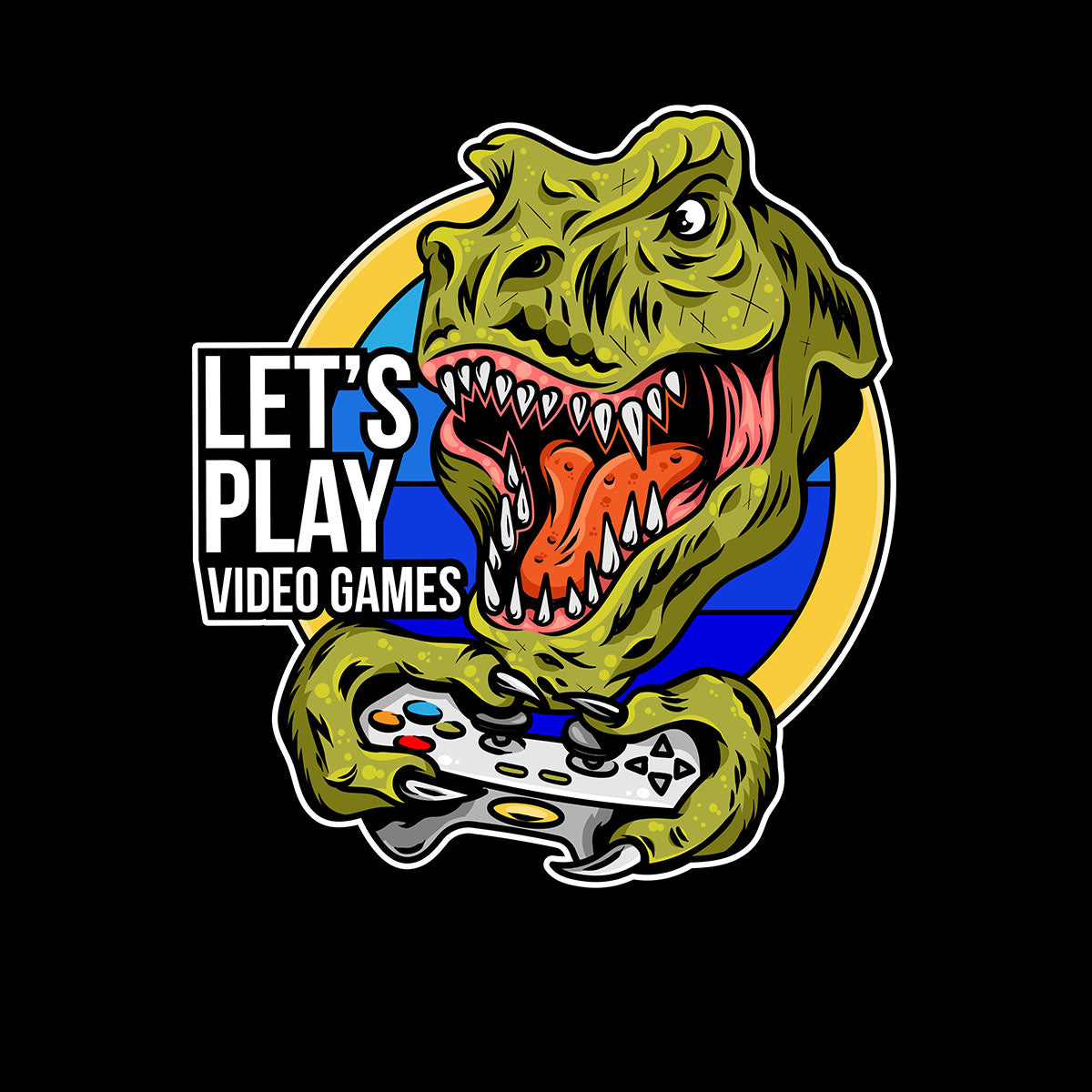 Retro Game 80's Collection One Let's play Games Typography Unisex T-shirt - Kuzi Tees