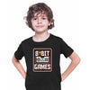 Retro Game 80's Collection Seven 8 Bit games Typography T-shirt for Kids - Kuzi Tees
