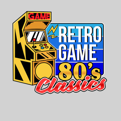 Retro Game 80's Collection Six Retro Game Classics Typography T-shirt for Kids - Kuzi Tees