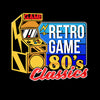 Retro Game 80's Collection Six Retro Game Classics Typography Unisex T-shirt - Kuzi Tees