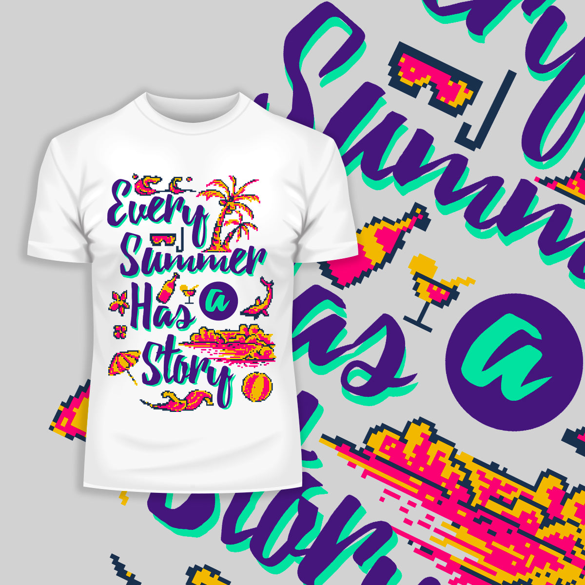 Retro Every Summer Has A Story T-Shirt - Kuzi Tees