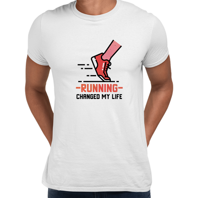 Running Changed my life fitness Inspiring Men Unisex Crew Neck T Shirt - Kuzi Tees