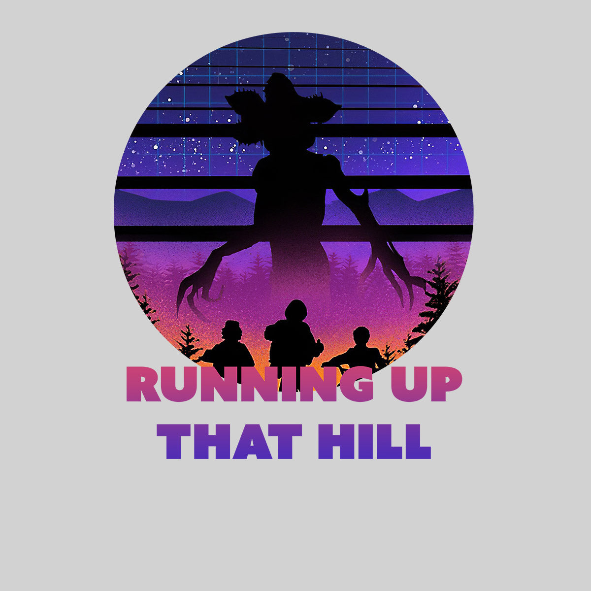 Kate Bush Running up that hill Kids t-shirt Demogorgon - Kuzi Tees
