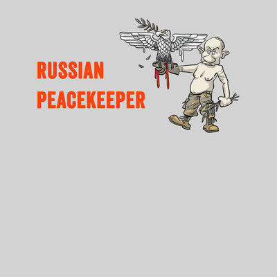 Russian Peacekeeper T-shirt Anti Russia Ukraine War Russian Aggression - Kuzi Tees