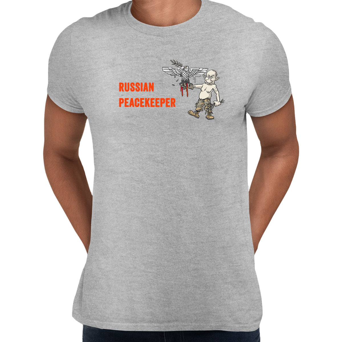 Russian Peacekeeper T-shirt Anti Russia Ukraine War Russian Aggression - Kuzi Tees