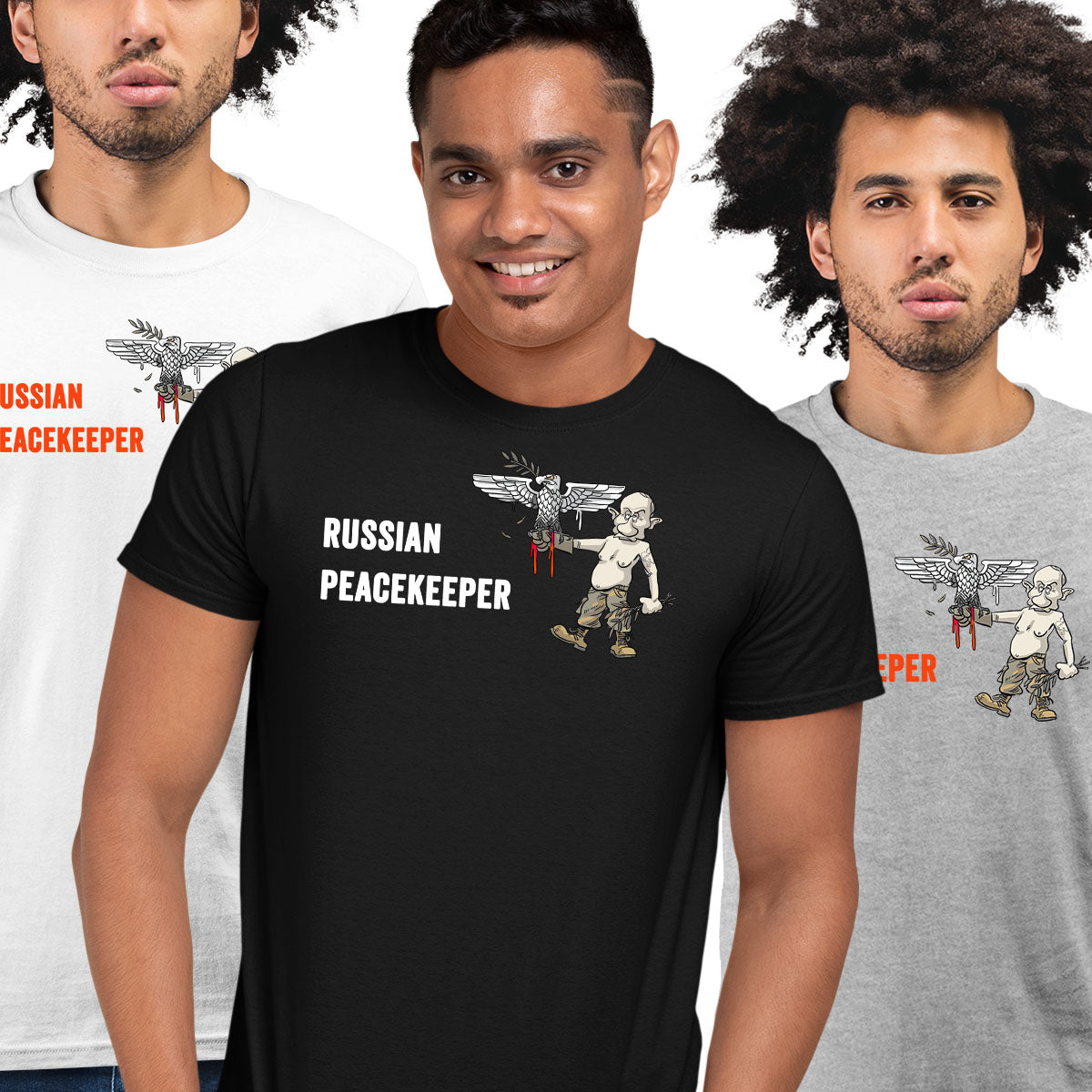Russian Peacekeeper T-shirt Anti Russia Ukraine War Russian Aggression - Kuzi Tees