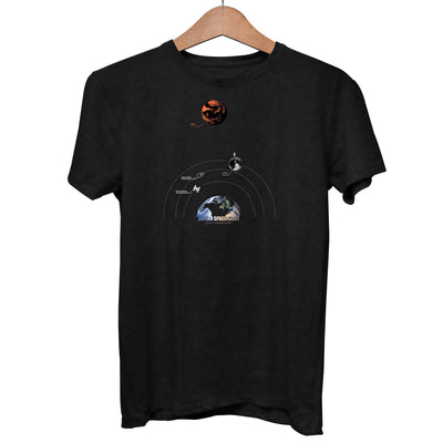 Starship SpaceX Human Spaceflight Launch & Land  Black T-shirt