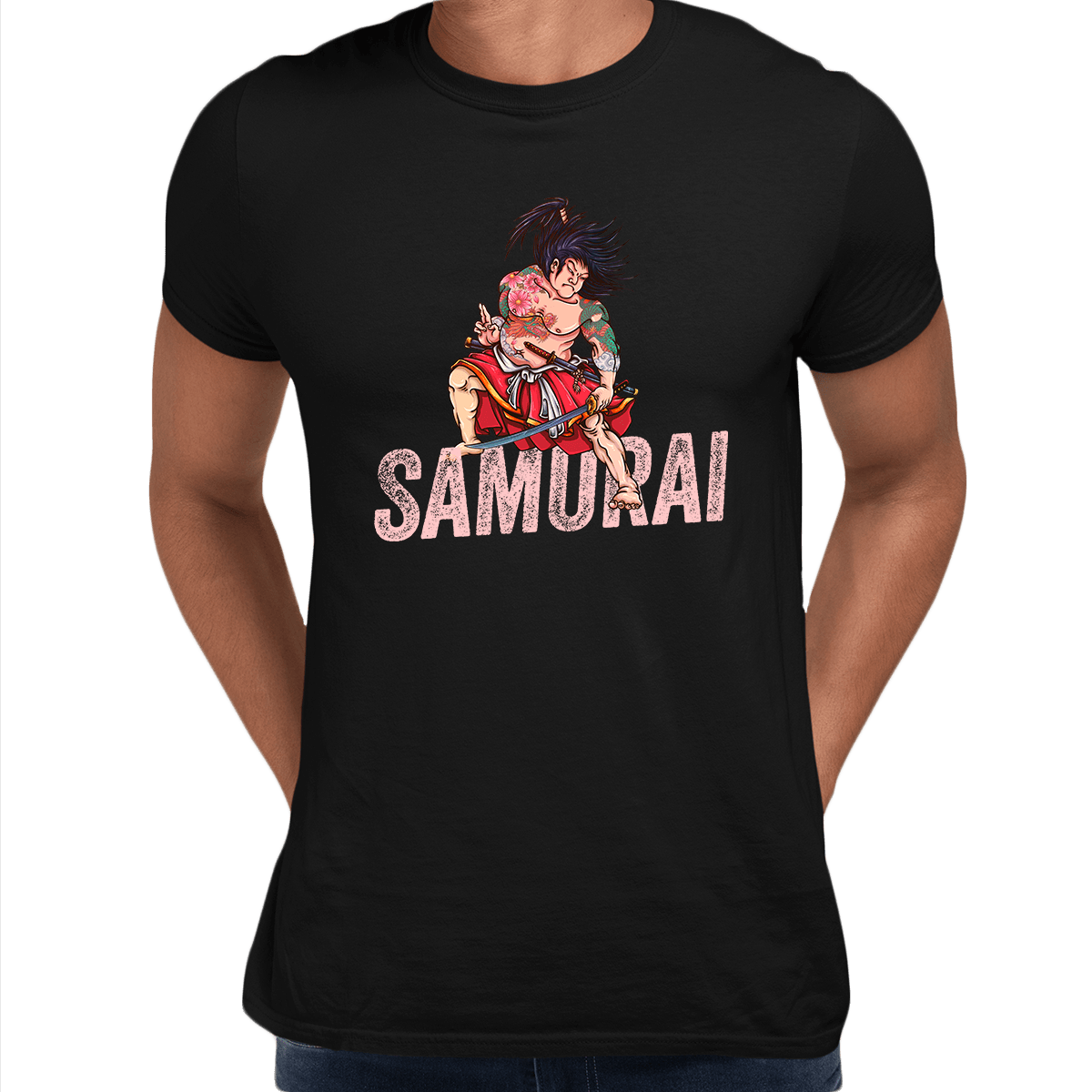 Ancient Hero T-Shirt Samurai Ronin Spirit Japanese Unisex Mens T-shirt - Kuzi Tees