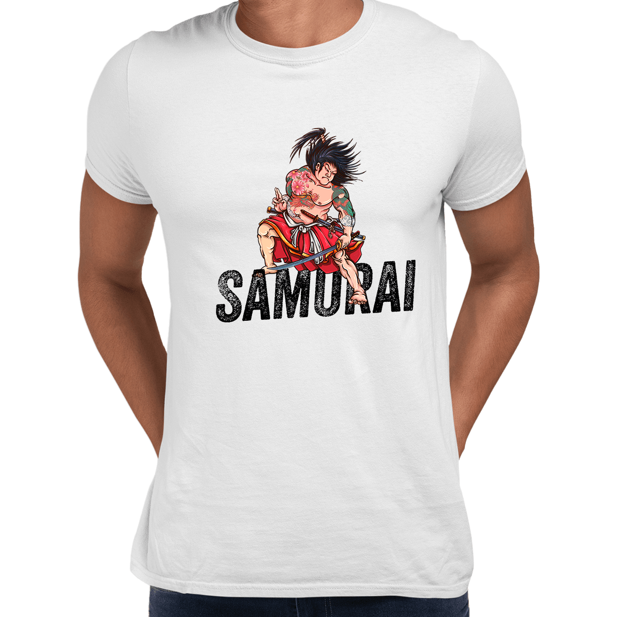 Ancient Hero T-Shirt Samurai Ronin Spirit Japanese Unisex Mens T-shirt - Kuzi Tees
