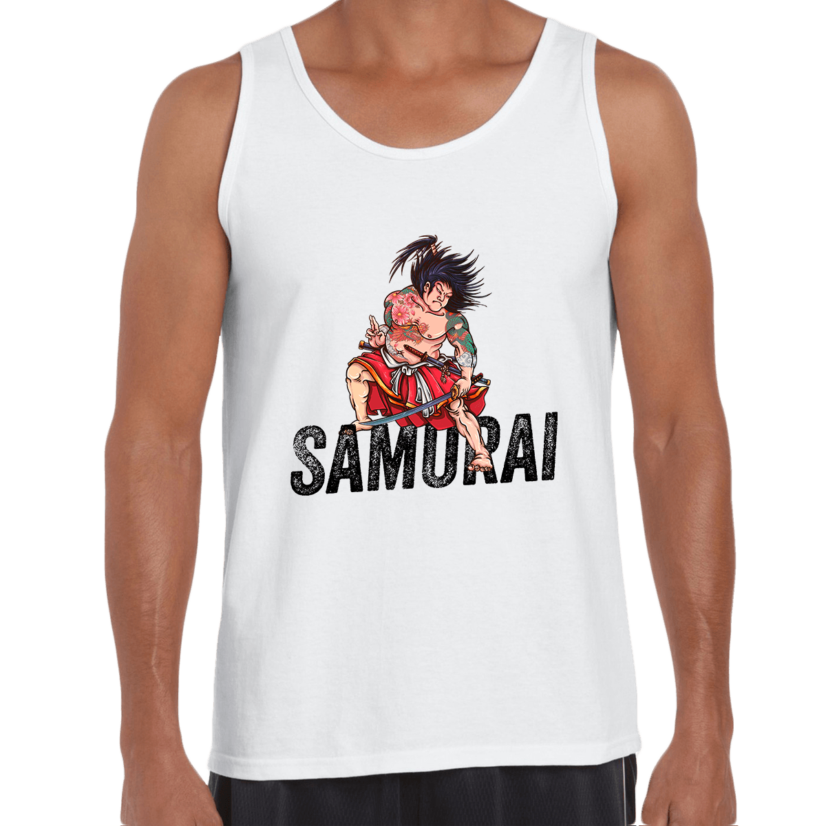 Ancient Hero T-Shirt Samurai Ronin Spirit Japanese Unisex Tank Top - Kuzi Tees