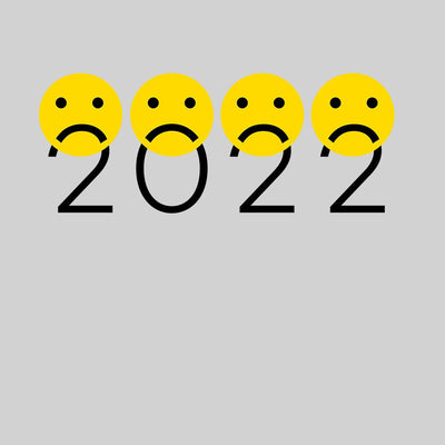 Emoji 2022 Happy Year Ahead Sarcastic Design - Funny Emoji Tee - Cool Sarcastic - Emoji Faces Unisex T-shirt - Kuzi Tees