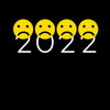 Emoji 2022 Happy Year Ahead Sarcastic Design - Funny Emoji Tee - Cool Sarcastic - Emoji Faces Unisex T-shirt - Kuzi Tees