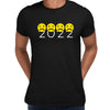 Emoji 2022 Happy Year Ahead Sarcastic Design - Funny Emoji Tee - Cool Sarcastic - Emoji Faces Unisex T-shirt - Kuzi Tees