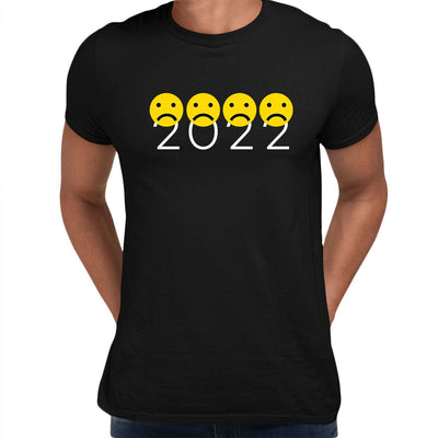 Emoji 2022 Happy Year Ahead Sarcastic Design - Funny Emoji Tee - Cool Sarcastic - Emoji Faces Unisex T-shirt - Kuzi Tees