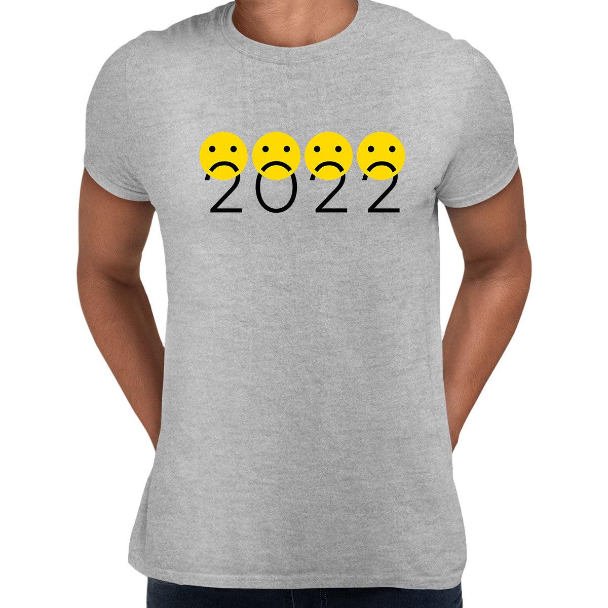 Emoji 2022 Happy Year Ahead Sarcastic Design - Funny Emoji Tee - Cool Sarcastic - Emoji Faces Unisex T-shirt - Kuzi Tees