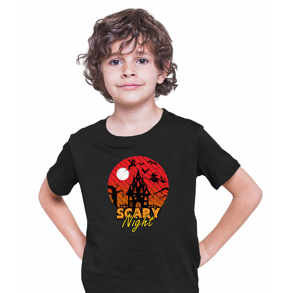 Scary Night Amazing festive Halloween t-shirts collection T-shirt for Kids - Kuzi Tees