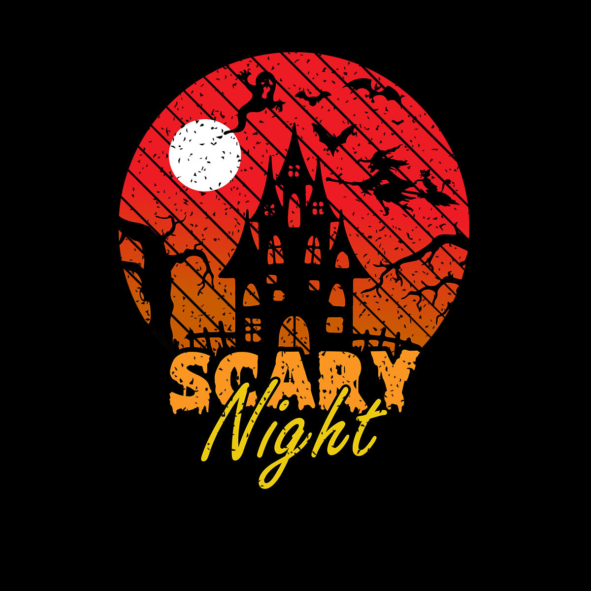 Scary Night Amazing festive Halloween t-shirts collection Unisex T-shirt - Kuzi Tees