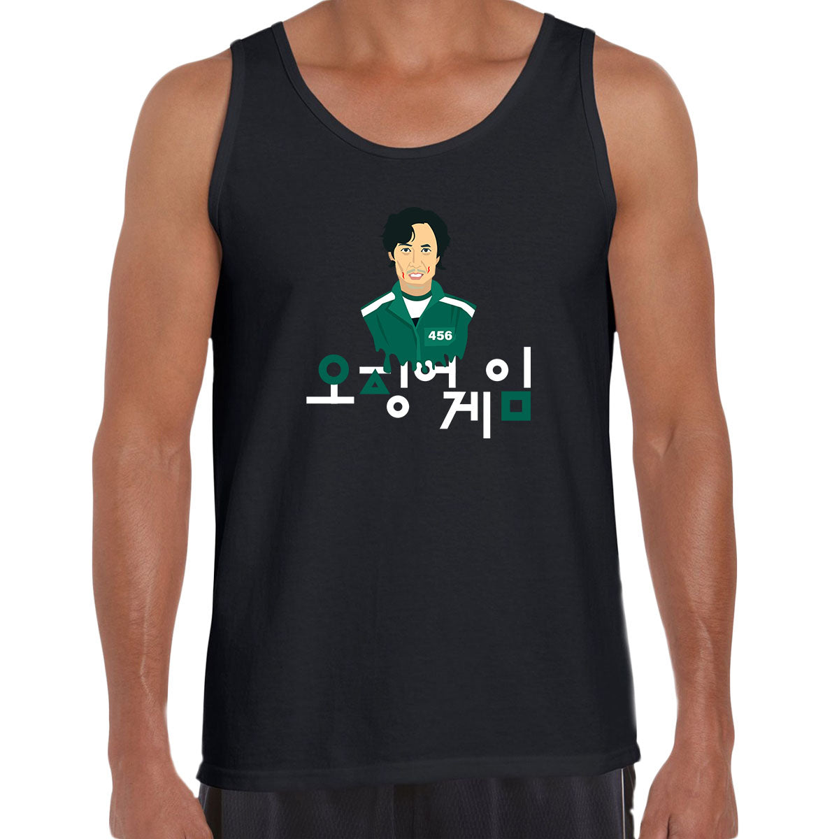 Seong Gi-Hun Character Squid Game Adults Unisex Tank Top - Kuzi Tees