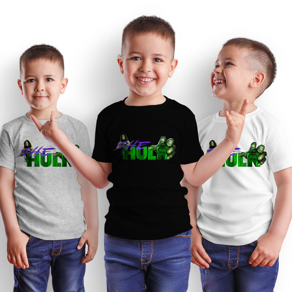 She hulk T-shirt fictional Comic Book character Tee for Kids - Kuzi Tees