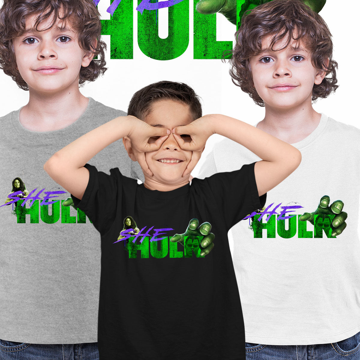 She hulk T-shirt fictional Comic Book character Tee for Kids - Kuzi Tees