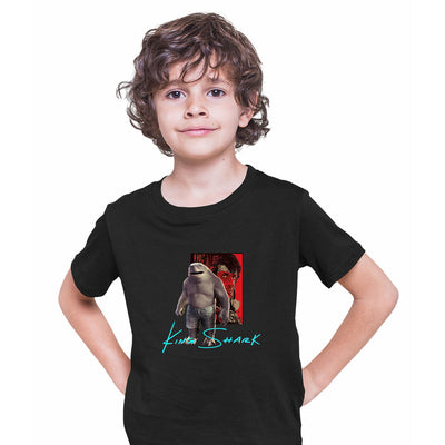 Sylvester Stallone Rambo King Shark Funny Movie T-shirt for Kids - Kuzi Tees