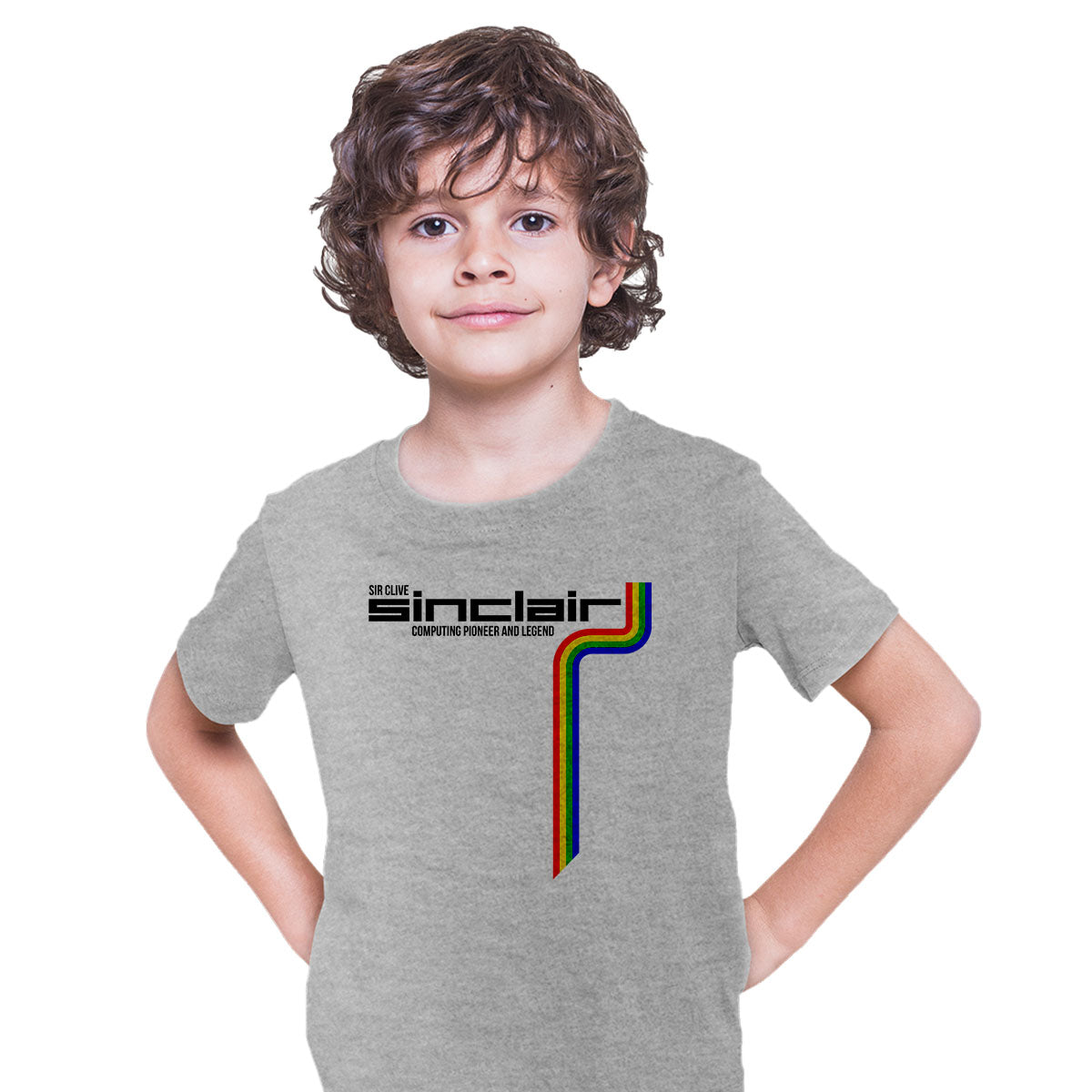 RIP Sir Clive Sinclair Computing pioneer and legend T-shirt for Kids - Kuzi Tees