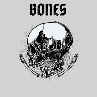 Skull Hellish Bones Soul Eater Heavy Metal Biker Style Unisex T-shirt - Kuzi Tees