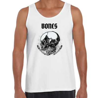 Skull Hellish Bones Soul Eater Heavy Metal Biker Style Unisex Tank Top - Kuzi Tees