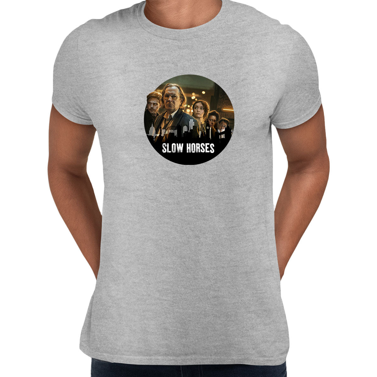 Slow Horses movie TV series T-shirt UK spy Thriller Mens Printed BBC Adult T-shirt - Kuzi Tees