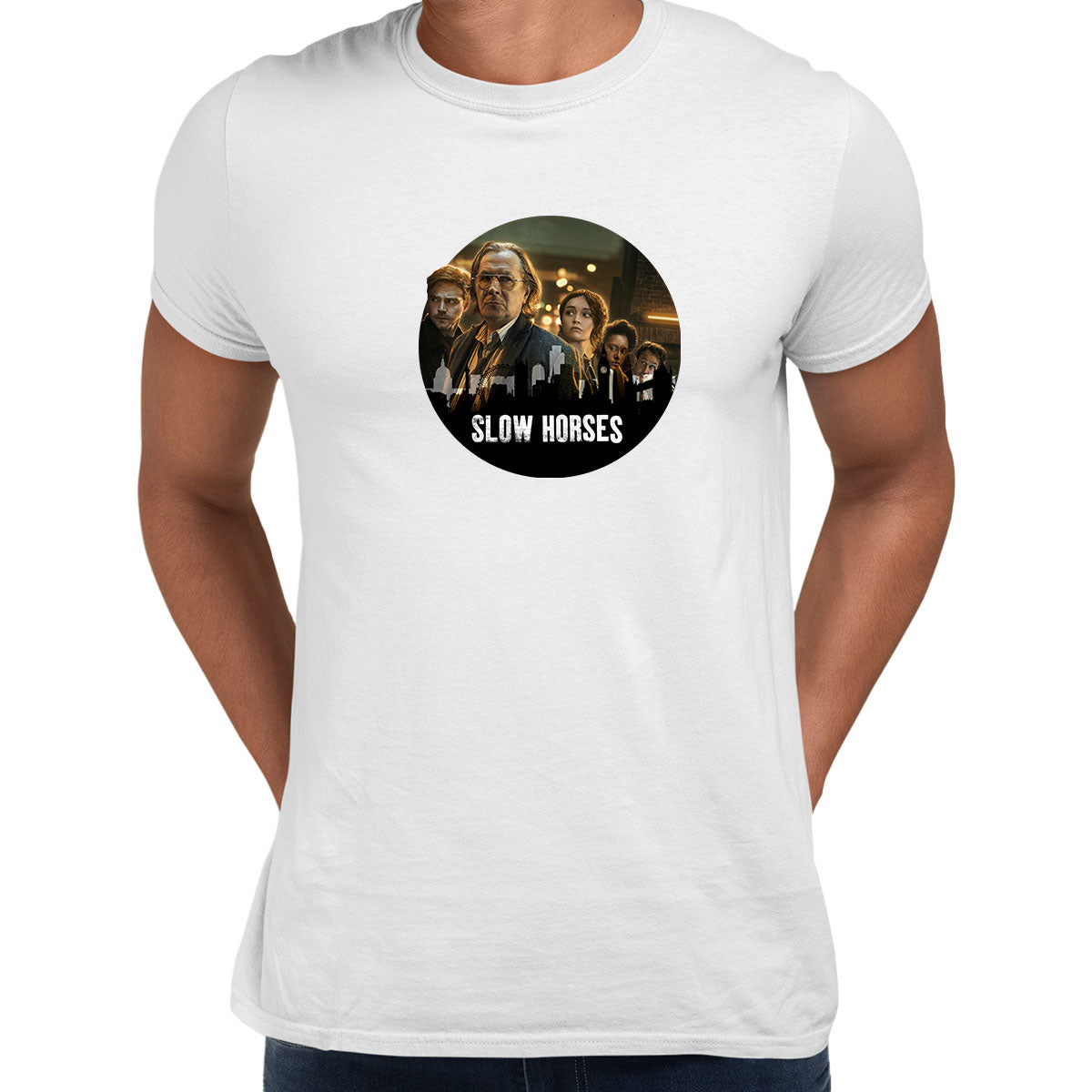 Slow Horses movie TV series T-shirt UK spy Thriller Mens Printed BBC Adult T-shirt - Kuzi Tees