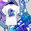 Space Astronaut Racer Amazing Retro Vintage Crew Neck T-shirt & Tank Top - Kuzi Tees